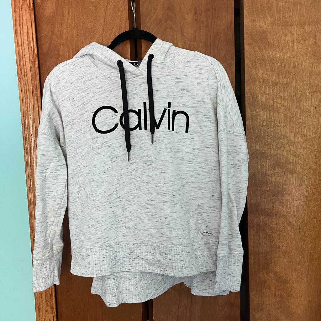 Calvin Klein Light Gray Performance Hoodie